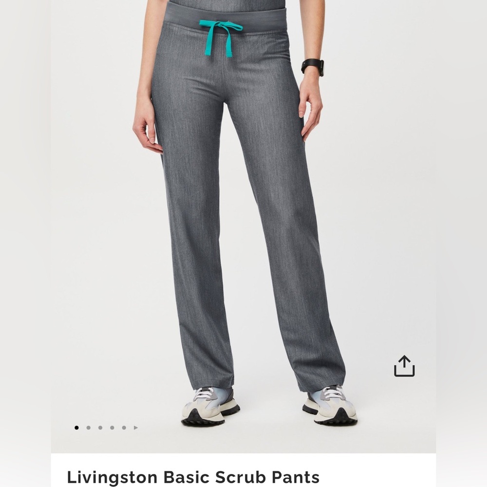 Figs livings scrub pant in graphite. Core collection. Size medium petite